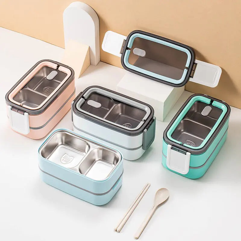 Skanto | 2-lags rustfritt stål Bento lunsjboks - MealMate