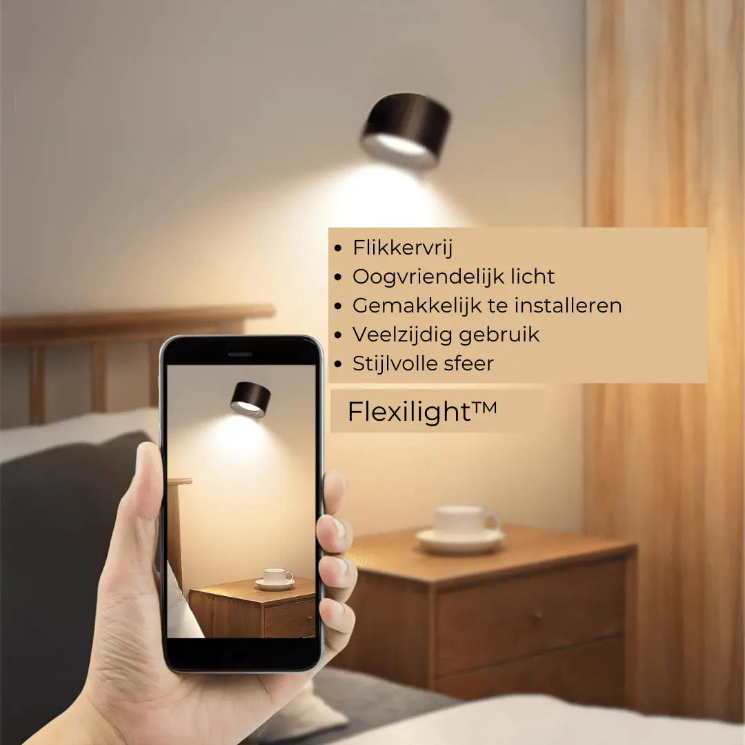 Skanto | Vegglampe Oppladbar Trådløs 360°