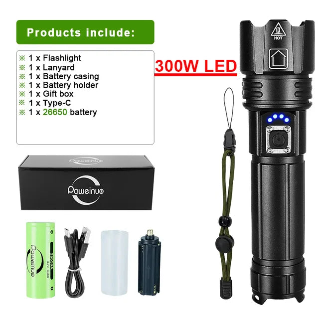 Oppladbar LED-lommelykt for Adventure Skanto