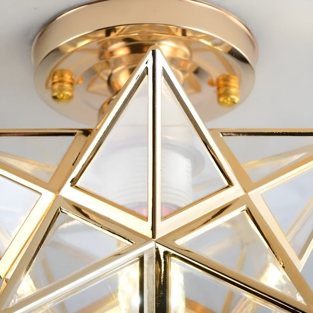 HaloStar Light - Elegant LED Taklampe med Stjerner | Skanto