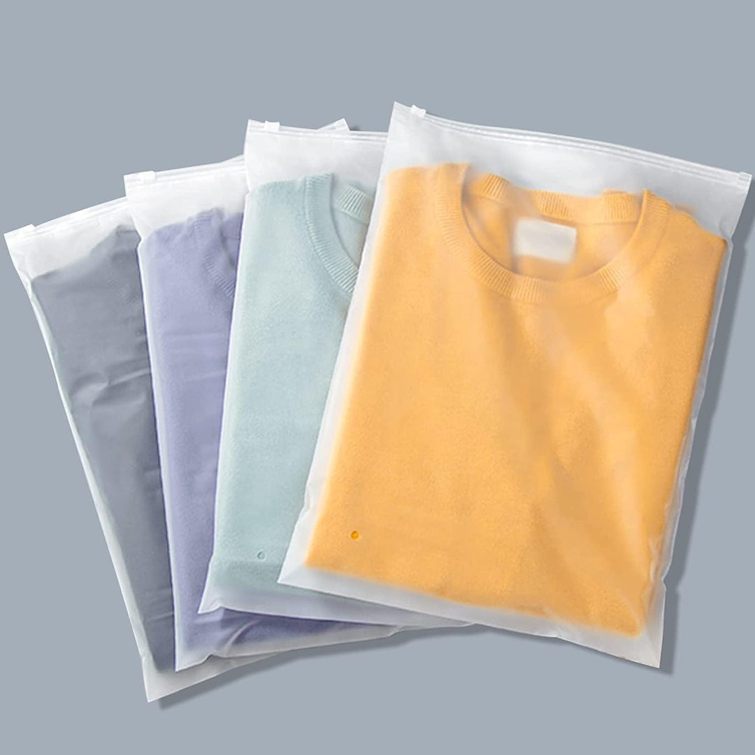 Multi-Purpose Frosted Zip Oppbevaringssekker – 20-Pack Plast Klær Sleever (Kjøp 2 Sett, Ta 1 GRATIS) | Skanto