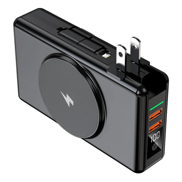 Skanto | EnergieMate 5-i-1 Powerbank – 15 000mAh med hurtigladerfunksjon
