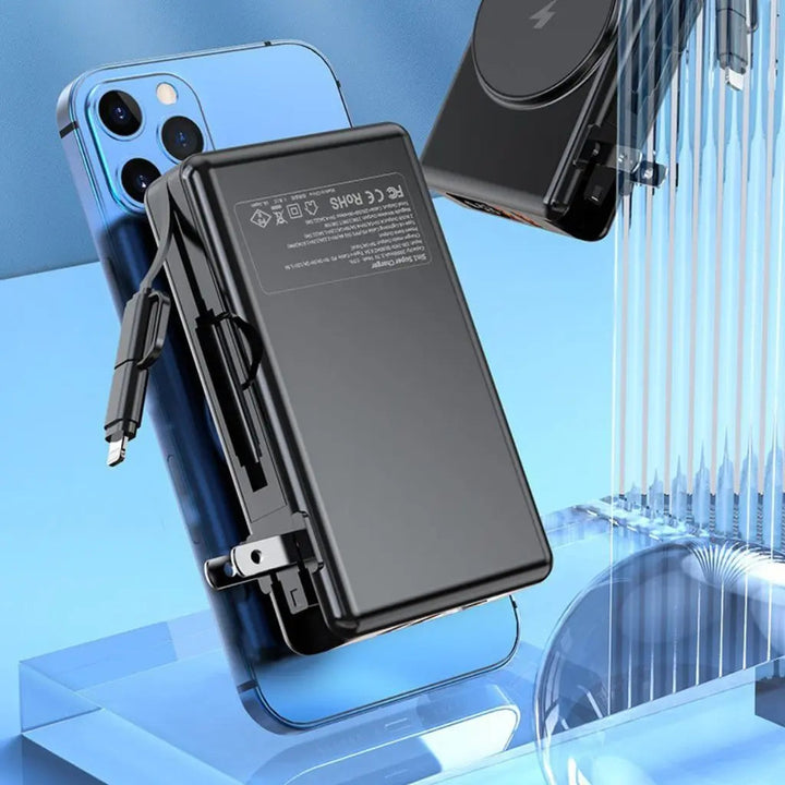 Skanto | EnergieMate 5-i-1 Powerbank – 15 000mAh med hurtigladerfunksjon