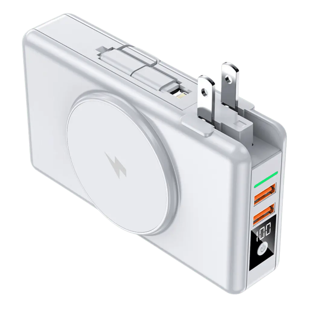 Skanto | EnergieMate 5-i-1 Powerbank – 15 000mAh med hurtigladerfunksjon
