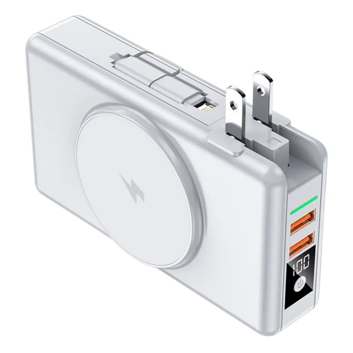 Skanto | EnergieMate 5-i-1 Powerbank – 15 000mAh med hurtigladerfunksjon