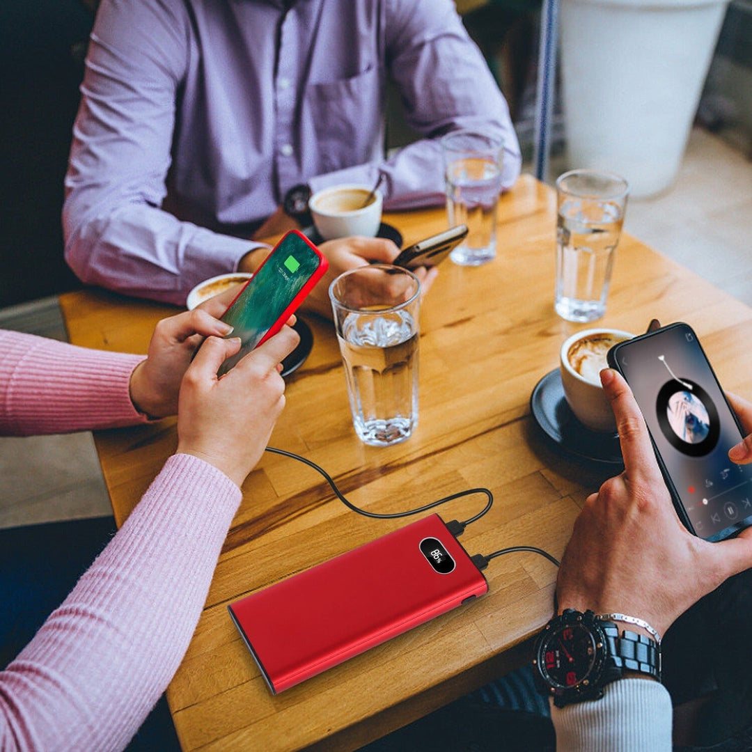 Skanto | 20000mAh Power Bank Bærbar Hurtiglader med LED-skjerm