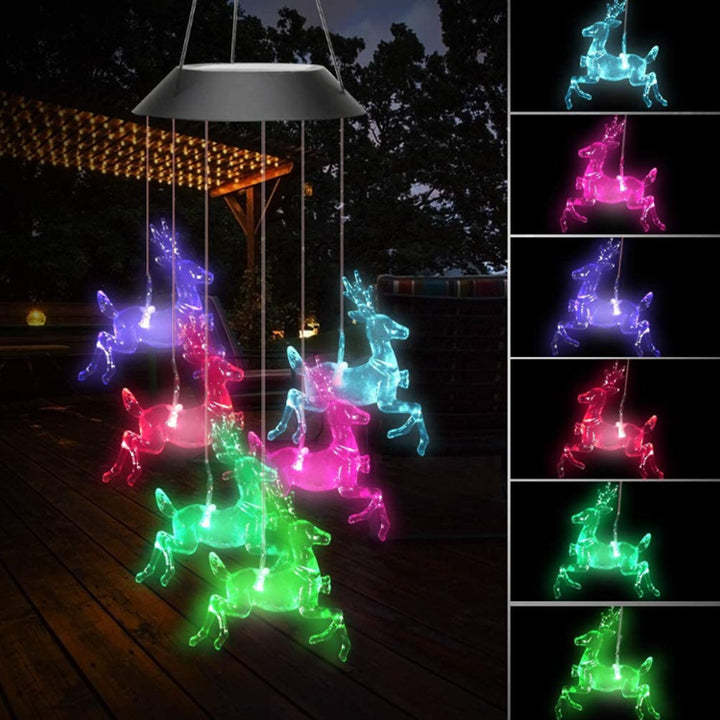 LED Solcelle Sommerfugl Vindspill Hage Hengelys Skanto