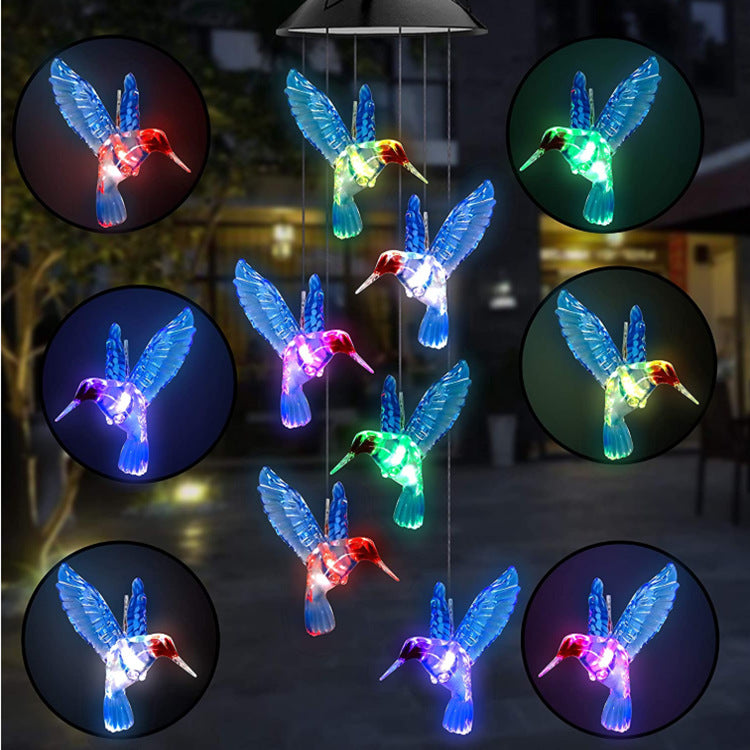 LED Solcelle Sommerfugl Vindspill Hage Hengelys Skanto