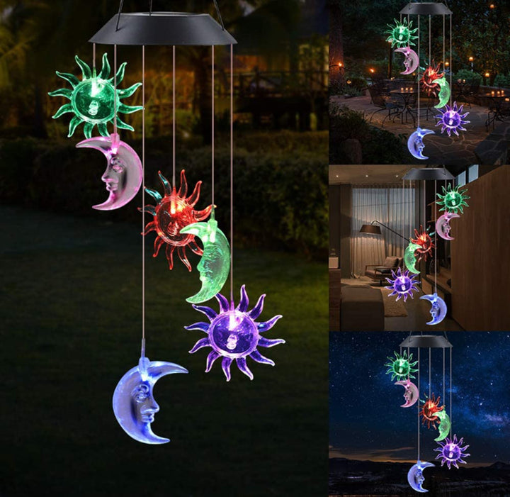 LED Solcelle Sommerfugl Vindspill Hage Hengelys Skanto