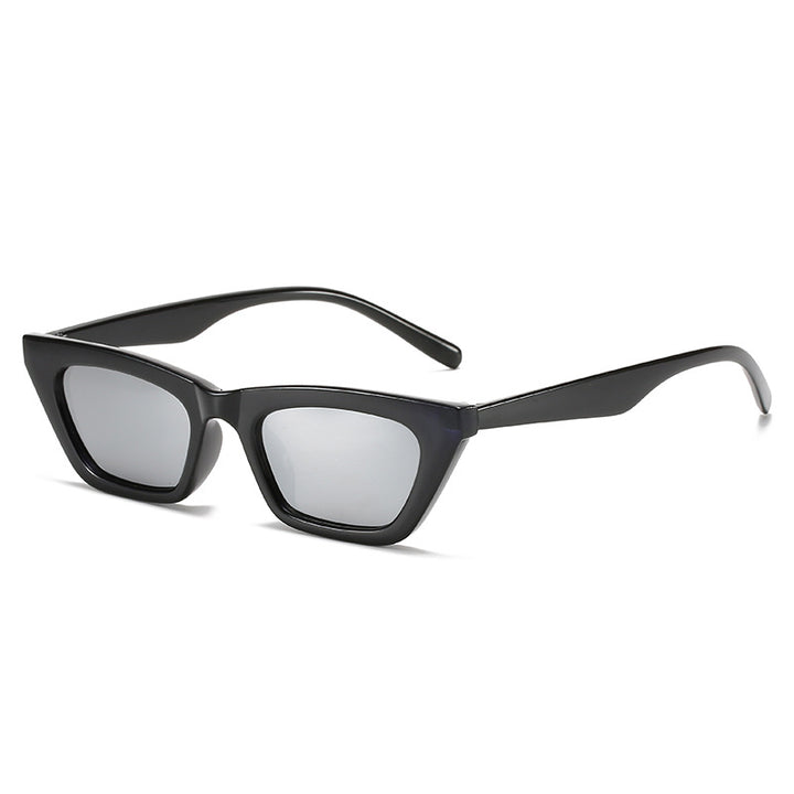 Dame moteriktig geometrisk solbrille i cat-eye stil Skanto