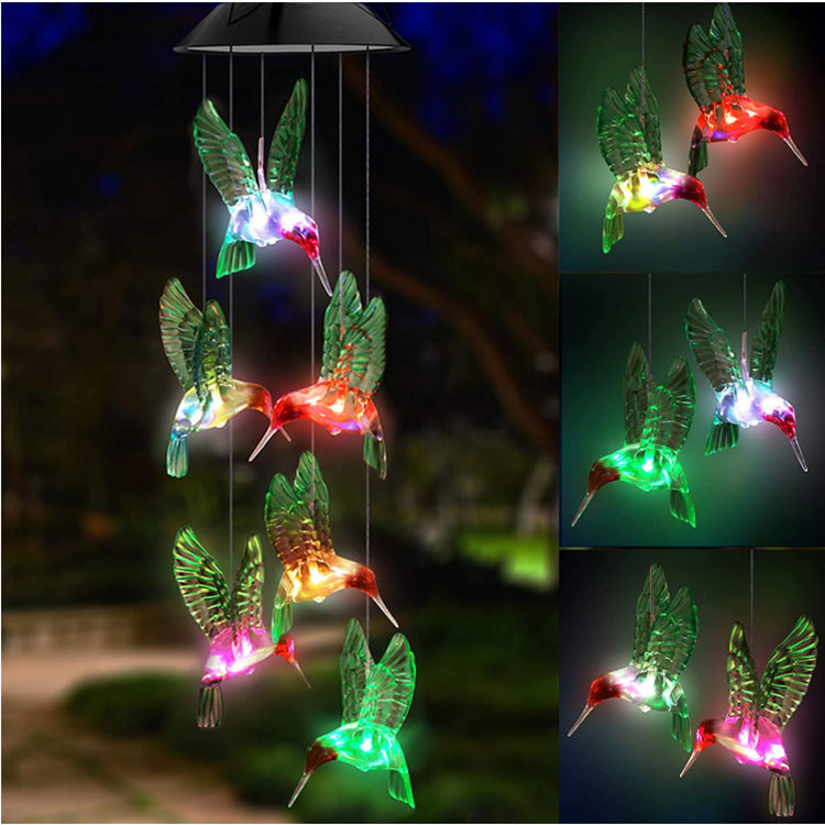 LED Solcelle Sommerfugl Vindspill Hage Hengelys Skanto