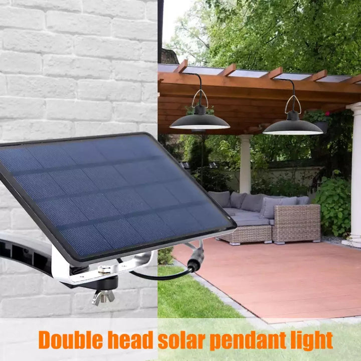 SolarDuo LED Lamp Sett på Solenergi med Fjernkontroll | Skanto