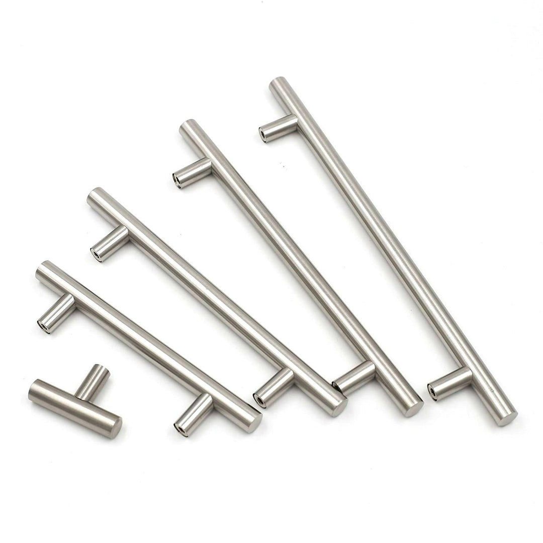 Skanto | Børstet Nikkel Modern Rustfritt Stål Skuffehardware T-Bar Håndtak