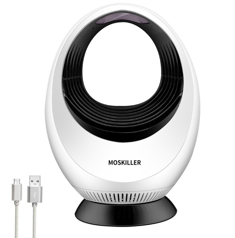 Skanto | Elektronisk LED Myggrepeller Lampe, med Dual Myggdraping Teknologi, Fysisk Myggdraping, LED Bionisk Lyskilde, Syv-blad Vifte og USB Strømforsyning, Lavt støy, Giftfri og Ikke-forurensende, for Hjem & Kontor