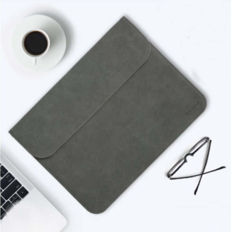 Skanto | Bærbar ultratynn laptopdeksel, med slank design, delikat fleece og usynlig magnetlås