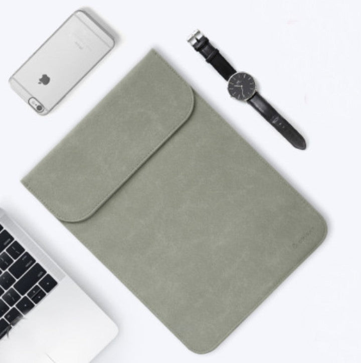 Skanto | Bærbar ultratynn laptopdeksel, med slank design, delikat fleece og usynlig magnetlås