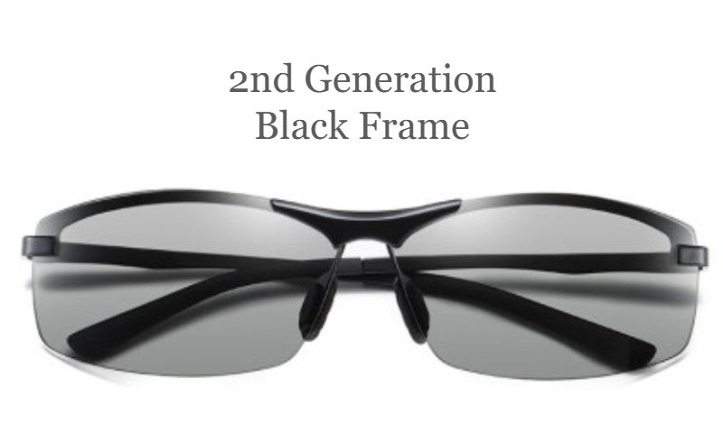 Norvo | Smart Fargeforandrende Solbriller, UV-Bestandig Polarisert Dag- og Nattbriller, for Kjøring, Surfe, Surfe, Ståløping, Fisking og Mer