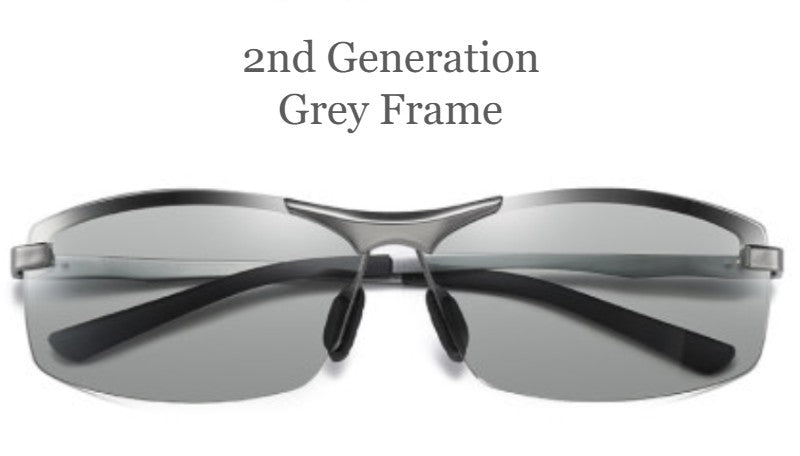 Norvo | Smart Fargeforandrende Solbriller, UV-Bestandig Polarisert Dag- og Nattbriller, for Kjøring, Surfe, Surfe, Ståløping, Fisking og Mer