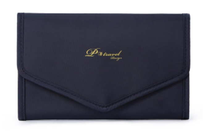 Skanto | Sammenleggbar Smykk lagringspose, Rull sammen Organizer Pouch, for Halskjeder, Øredobber, Armbånd, Ringer, Kjettinger, Brosjer og Mer