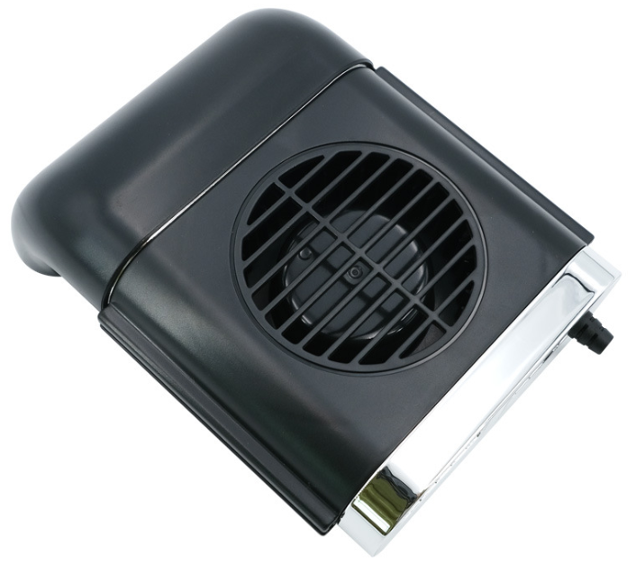 Skanto | Multifunksjonell Mini Bil Baksetefan med Justerbare 3 Hastigheter, Micro USB Strømforsyning og Enkel Installasjon, Kompatibel med de Fleste Biler