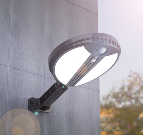 Skanto | Ultra Bright Utendørs Sollys med Fjernkontroll, Tre Lystilstander, for Utendørs, Gårdsplass, Hjem, Korridor, Gjerde og Vei