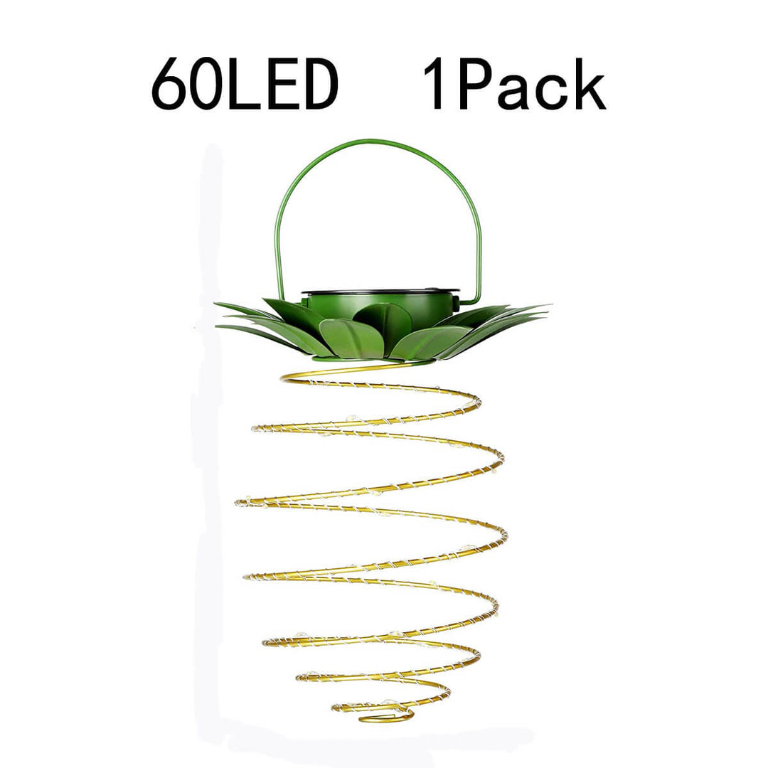 Skanto | Solar Pineapple Iron Lantern LED Kobbertråd Utendørs Vanntett Hage Dekorative Hengende Lys