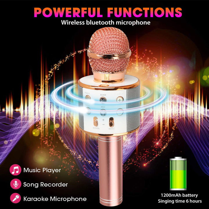 Skanto | Oppladbar trådløs Bluetooth karaoke mikrofon