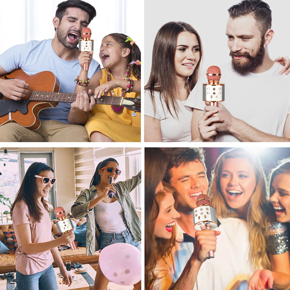 Norvo | Oppladbar trådløs Bluetooth karaoke mikrofon