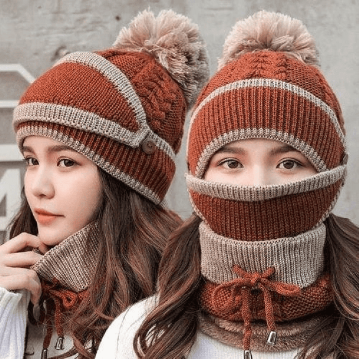 2022 Ny 3 i 1 Vinter Beanie Sett | Skanto