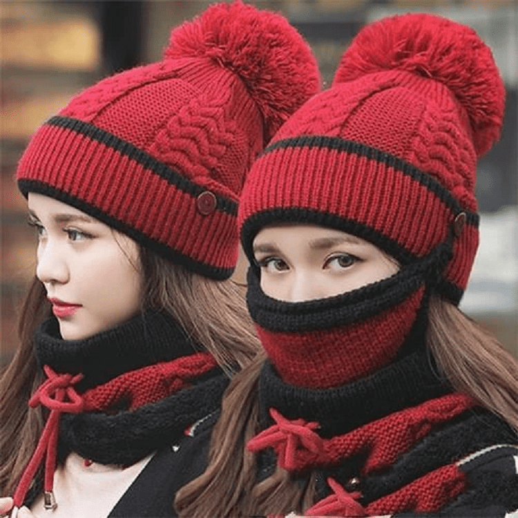 2022 Ny 3 i 1 Vinter Beanie Sett | Skanto