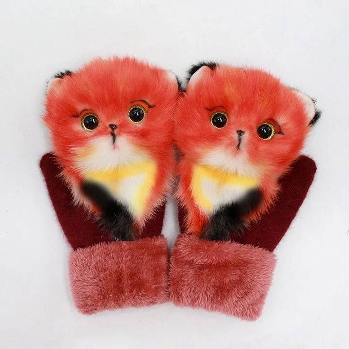 2022 nye tegneserie plush strikkede hansker🌈 | Skanto