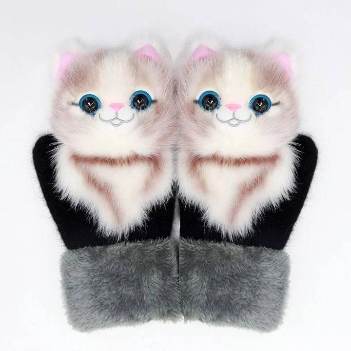 2022 nye tegneserie plush strikkede hansker🌈 | Skanto