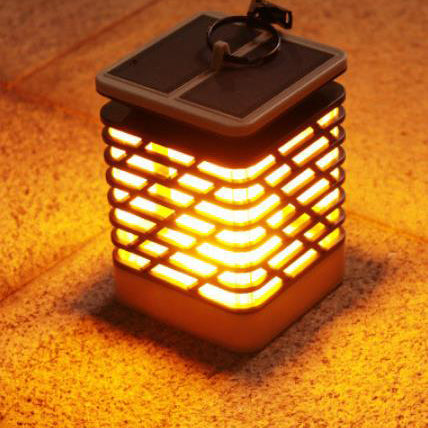 Skanto | Solar Flame Fakkel Lys Firkantet LED Hage Gress Dekorativ Hengende Lys