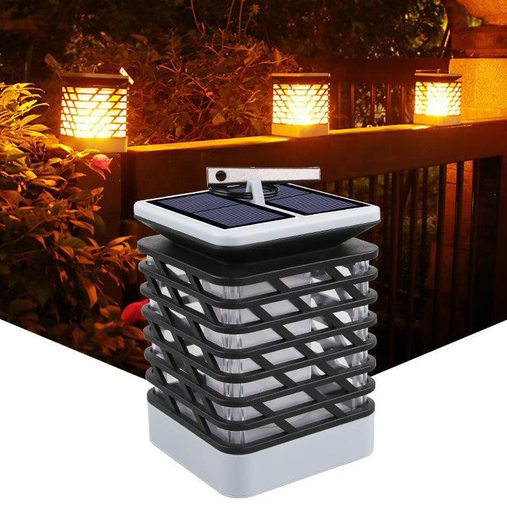 Skanto | Solar Flame Fakkel Lys Firkantet LED Hage Gress Dekorativ Hengende Lys