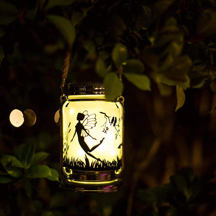 Solar Creative Fairy Frosted Glass Jar LED Utendørs Lys | Skanto