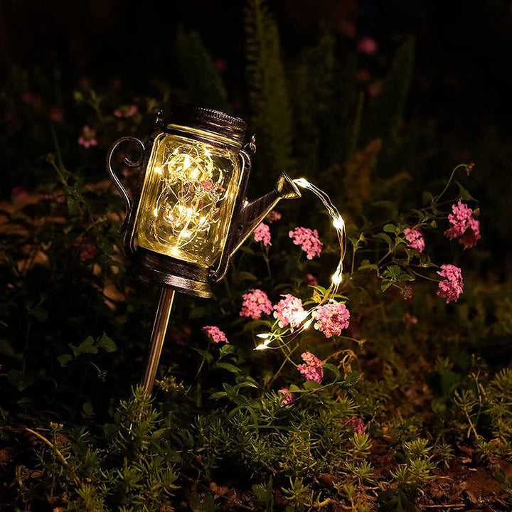 Solar Creative Fairy Frosted Glass Jar LED Utendørs Lys | Skanto