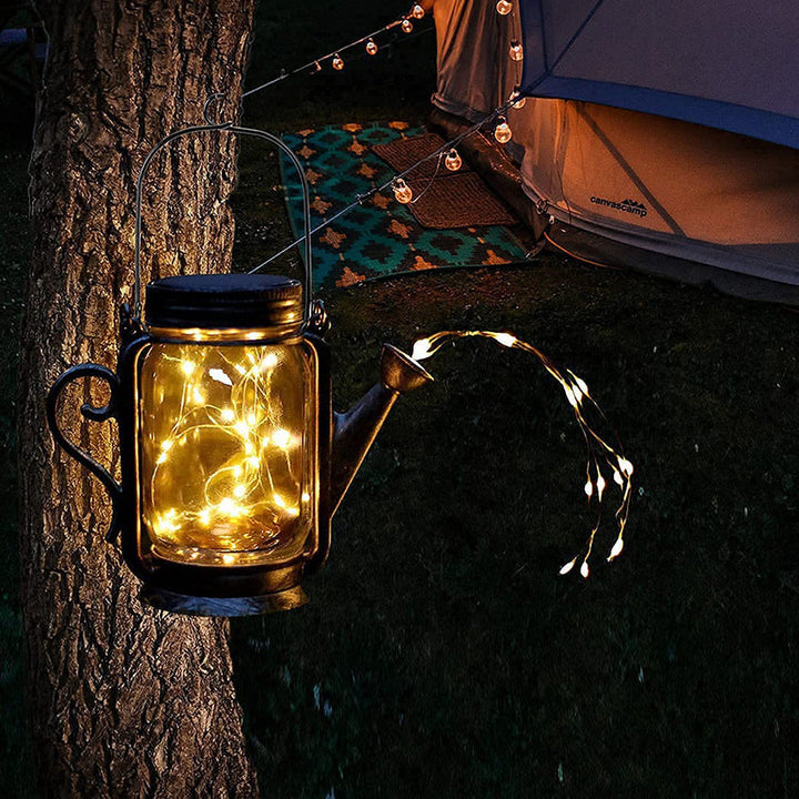 Solar Creative Fairy Frosted Glass Jar LED Utendørs Lys | Skanto