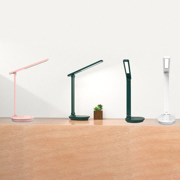 Skanto | Moderne dobbelt sammenleggbart øyepleie trådløst oppladbart LED skrivebordslampe