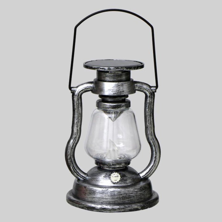 Solar Retro Kerosene Lampe Hest Lampe LED Utendørs Hage Patio Dekorasjon Bærbar Flamme Stearinlys Lys | Skanto