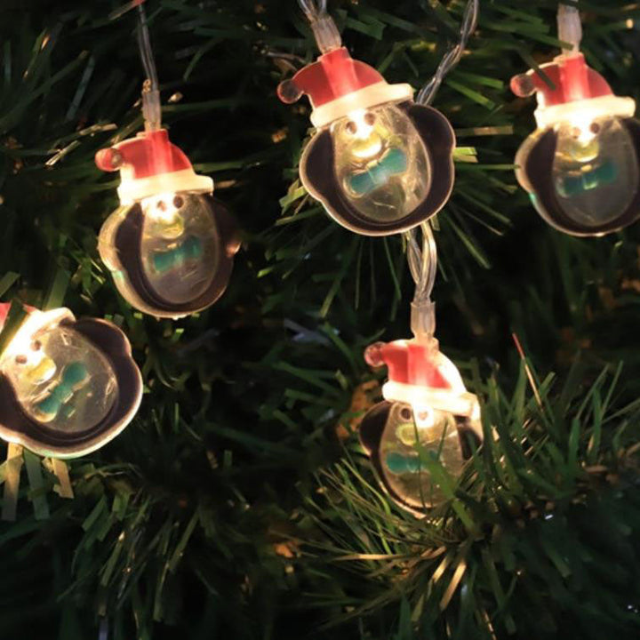 Skanto | Jule Santa Claus Dekorative LED Batteri Lyskjede