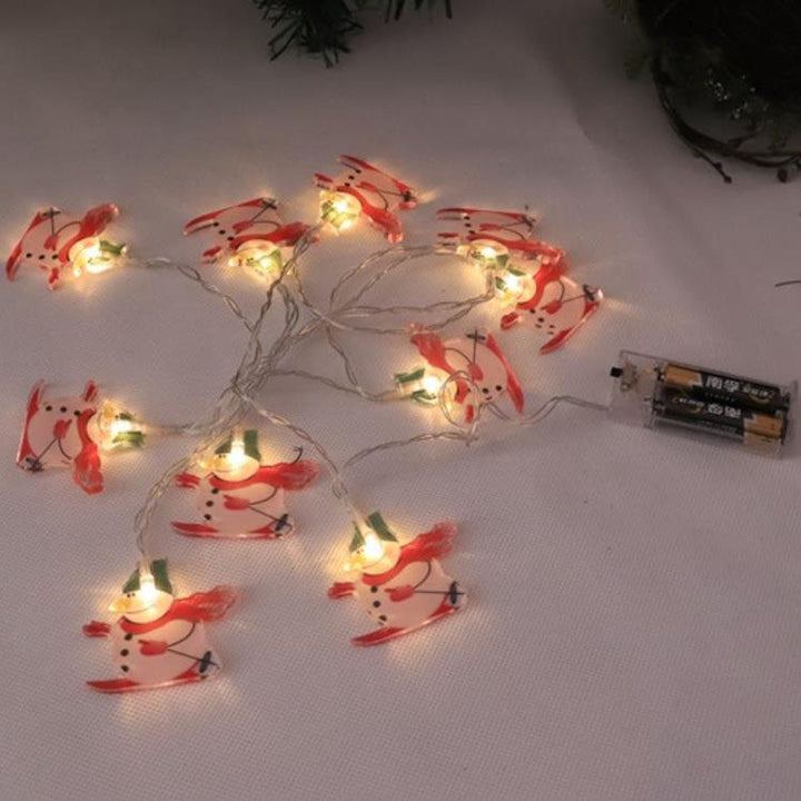 Skanto | Jule Santa Claus Dekorative LED Batteri Lyskjede