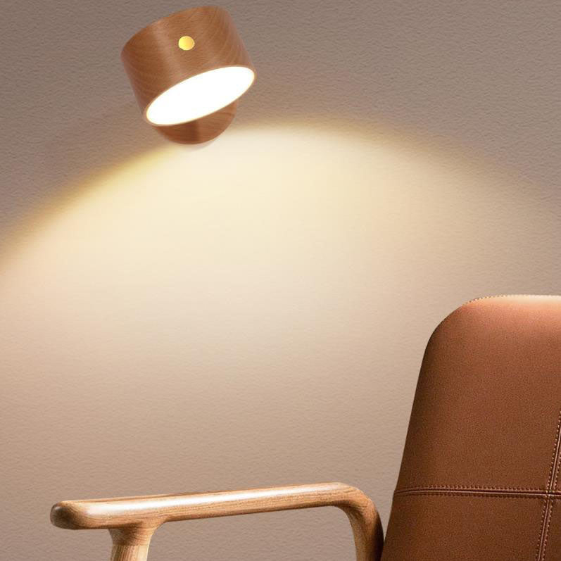 Skanto | Enkel tre USB-oppladbar berøringsmagnet LED nattlys vegglampe