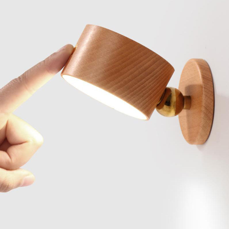 Skanto | Enkel tre USB-oppladbar berøringsmagnet LED nattlys vegglampe