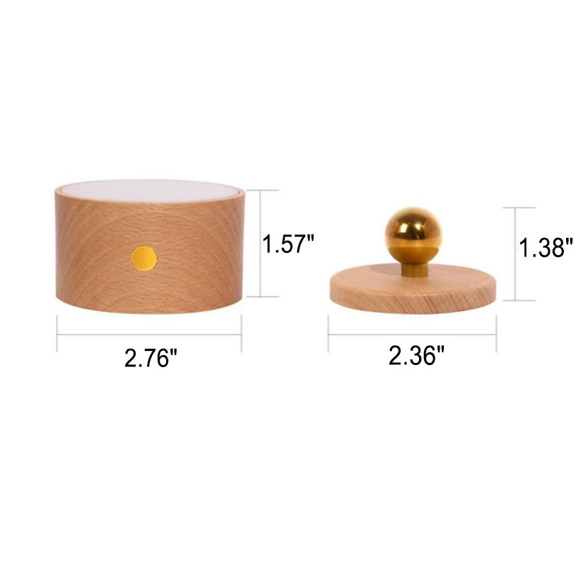 Skanto | Enkel tre USB-oppladbar berøringsmagnet LED nattlys vegglampe