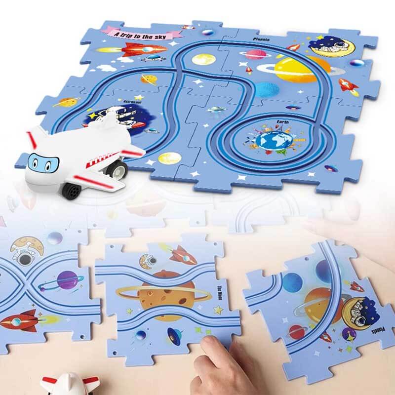 Norvo | BuildCity | Lag din egen verden - Elektrisk gjør-det-selv togsett med spor og byelementer