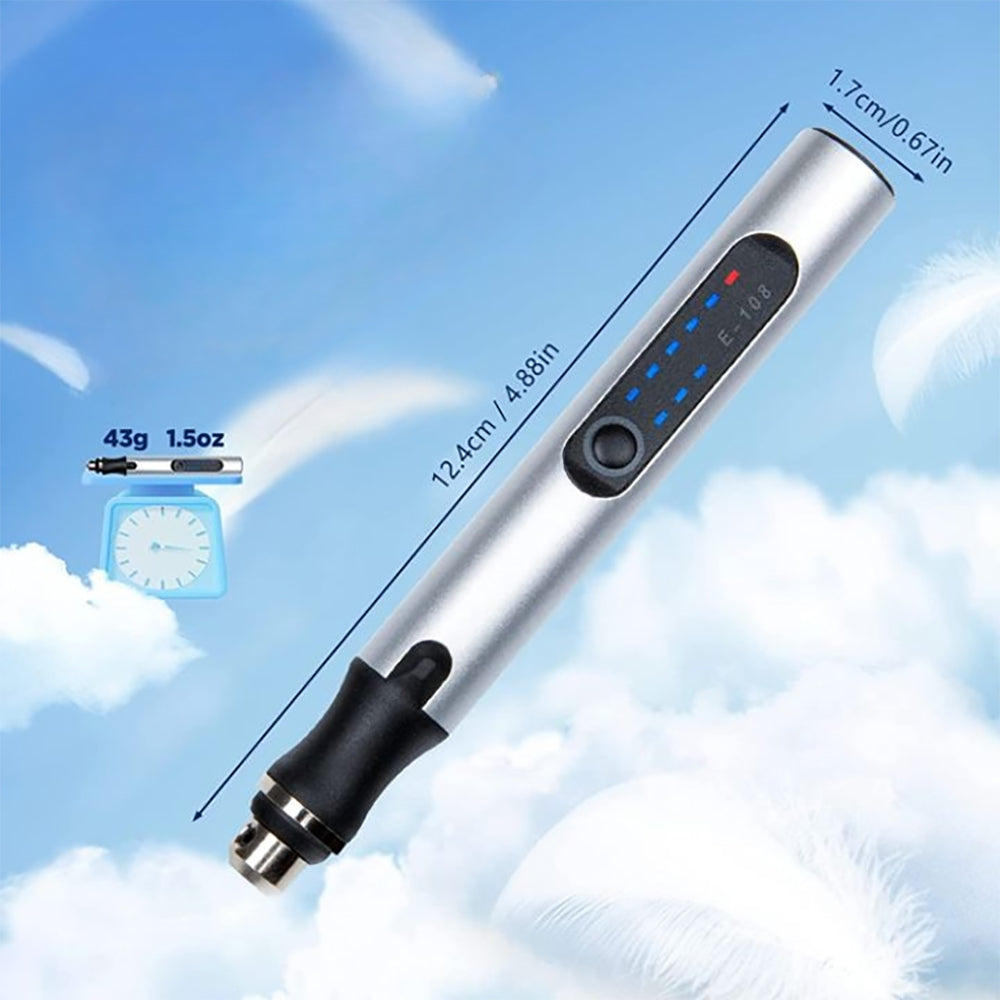 Norvo | Elektrisk profesjonell gravering penn for smykker glass tre stein metall - USB oppladbar