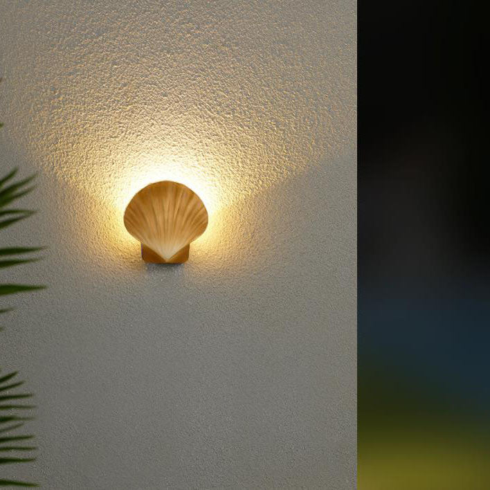 Utendørs Kreativ Skall Design Aluminium LED Vanntett Vegglampe | Skanto