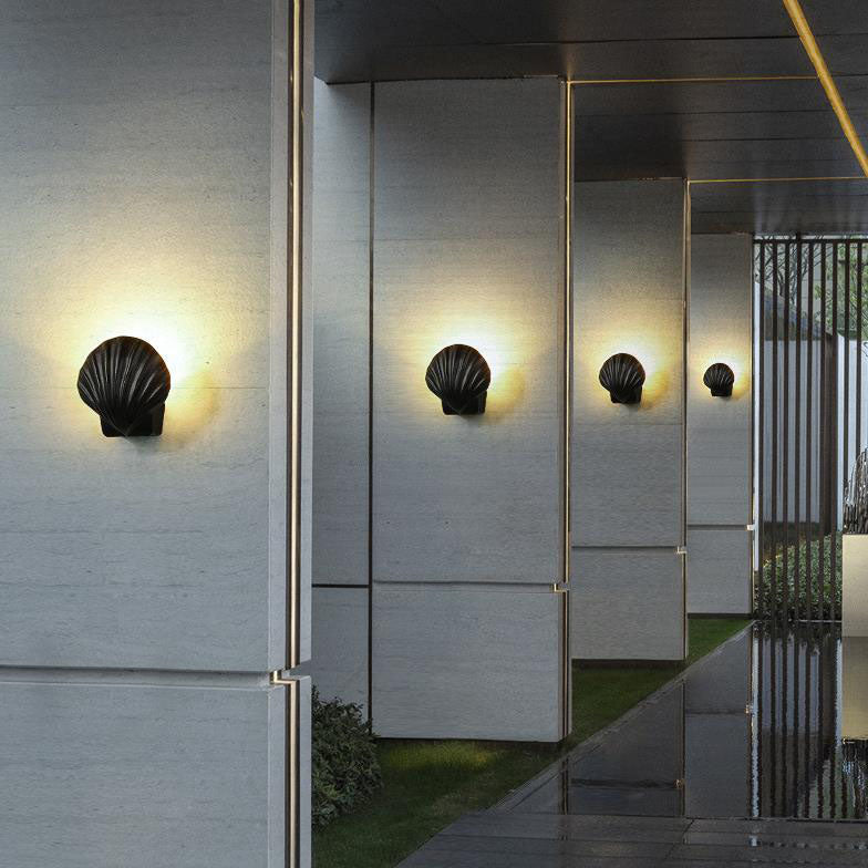 Utendørs Kreativ Skall Design Aluminium LED Vanntett Vegglampe | Skanto