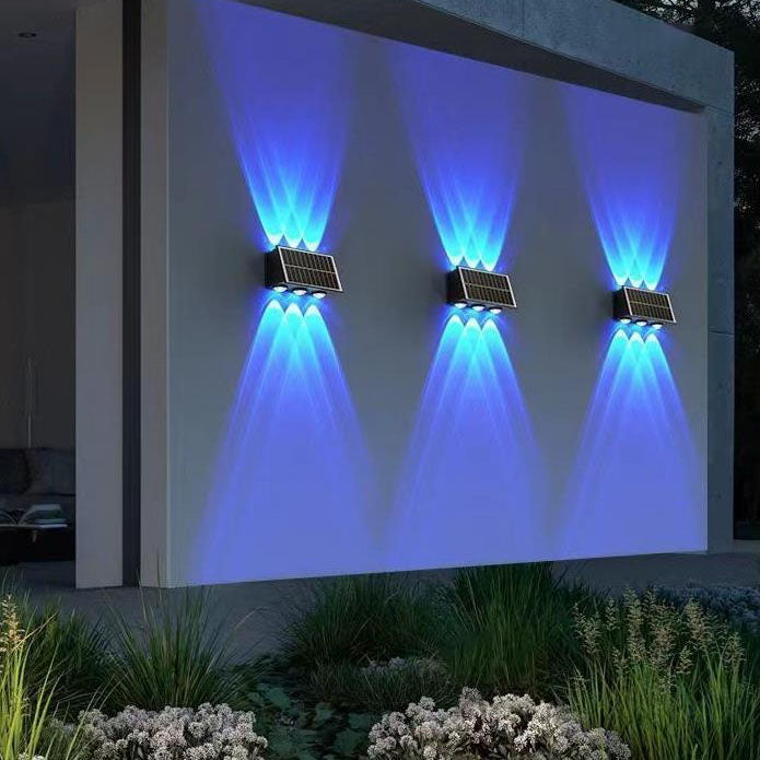 Moderne industriell sol vanntett ABS søyle LED vegglampe for utendørs terrasse | Skanto