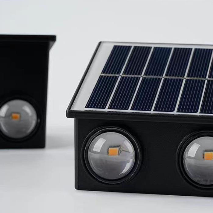 Moderne industriell sol vanntett ABS søyle LED vegglampe for utendørs terrasse | Skanto